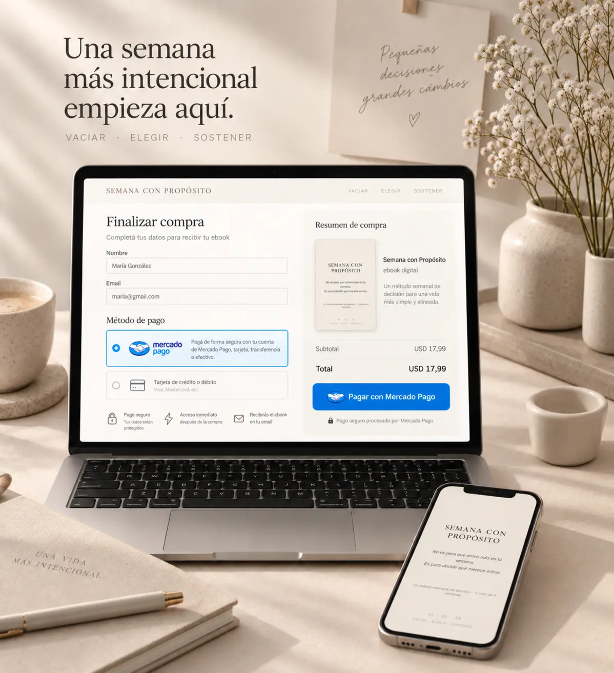 Checkout de Semana con Propósito